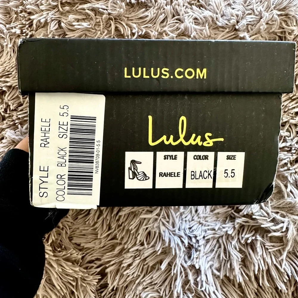 Lulu's Rahele Black  Block Heels - Picture 5 of 5